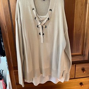 Vera Wang Mock Layer Sweater XXL
